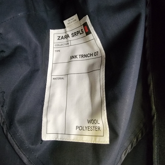 NWT Zara Srpls Snake Snkin Trench Coat Small - Picture 10 of 12